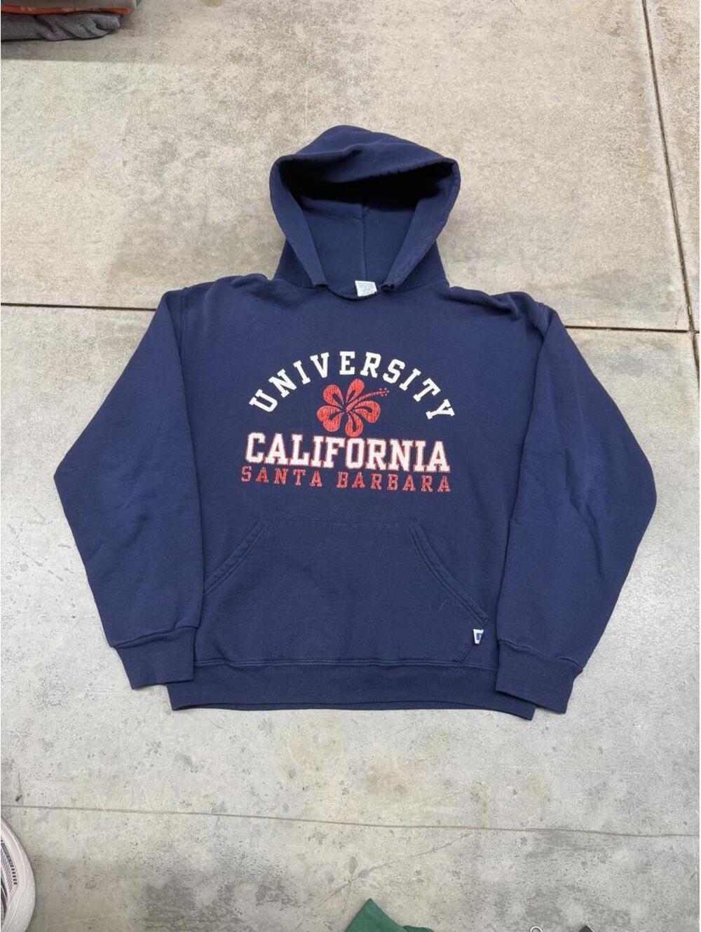 vintage university of california santa barbara russell athletics hoodie medium